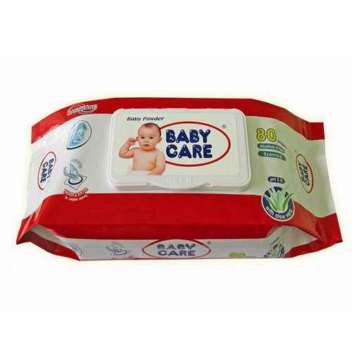 Khăn ướt em bé Baby Care 80 tờ