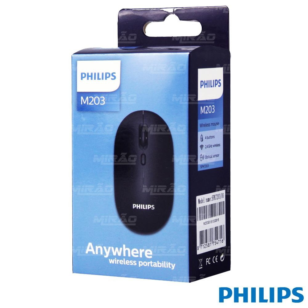 Chuột không dây wireless Philips M203 nhỏ gọn-thích hợp dùng văn phòng