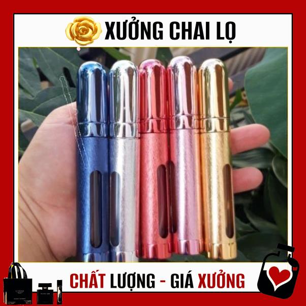 Lọ Chiết Nước Hoa ❤ TOP GIÁ RẺ ❤ Lọ chiết nước hoa tròn nhôm 12ml đựng dầu thơm,  phụ kiện du lịch