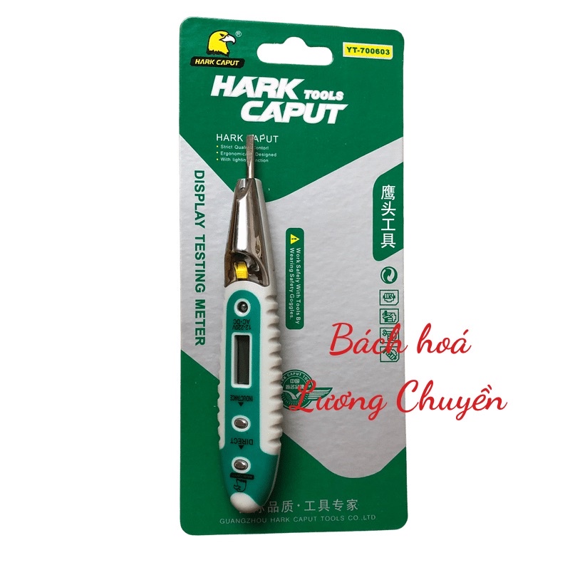 Bút thử điện thông minh cảm ứng dò dây đứt ngầm, dò dây nóng dây nguội Hark Caput màn hình led xanh