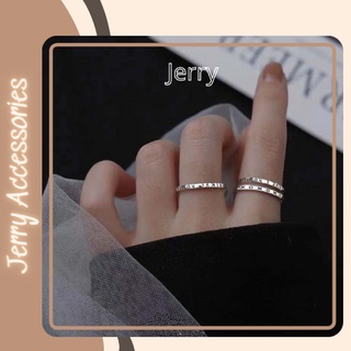 Nhẫn nữ basic khắc họa tiết đơn giản Jerry Accessories N04