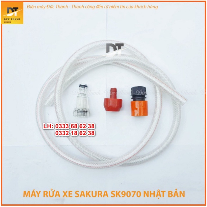 Siêu hot Máy rửa xe áp lực cao SAKURA 3000W . Nhập khẩu nguyên chiếc.