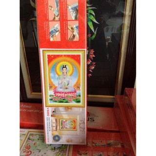 tranh đính đá phật bà quan âm
