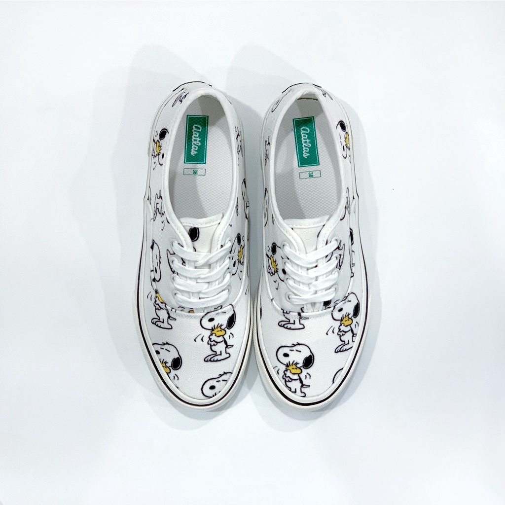 Giày Sneaker  AATLAS in hoạ tiết snoopy trắng