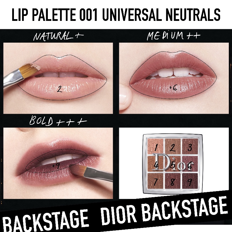 Dior Tester - Bảng Son Dior Backstage Lip Palette 001