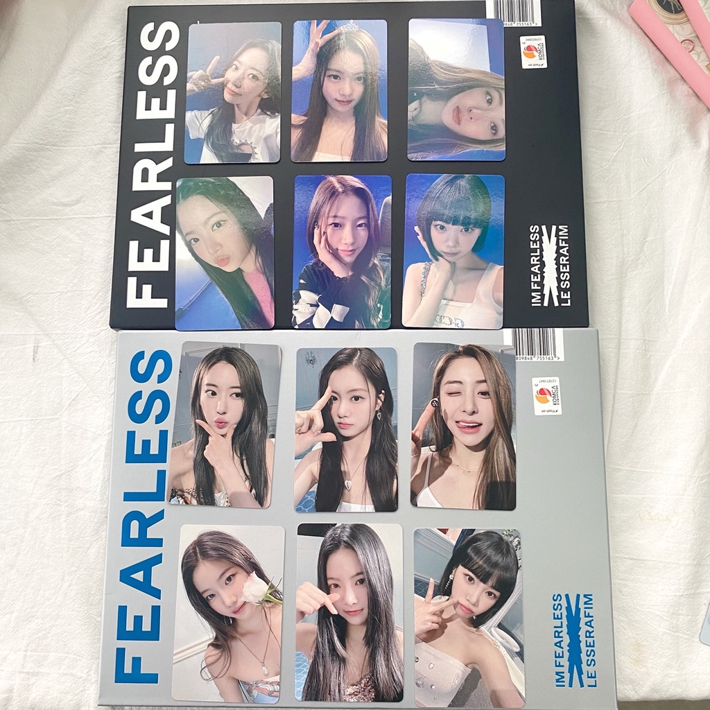 Lẻ card | Những tấm giấy bo góc nhóm IMFEARLESS - LESSERAFIM POB và card từ album