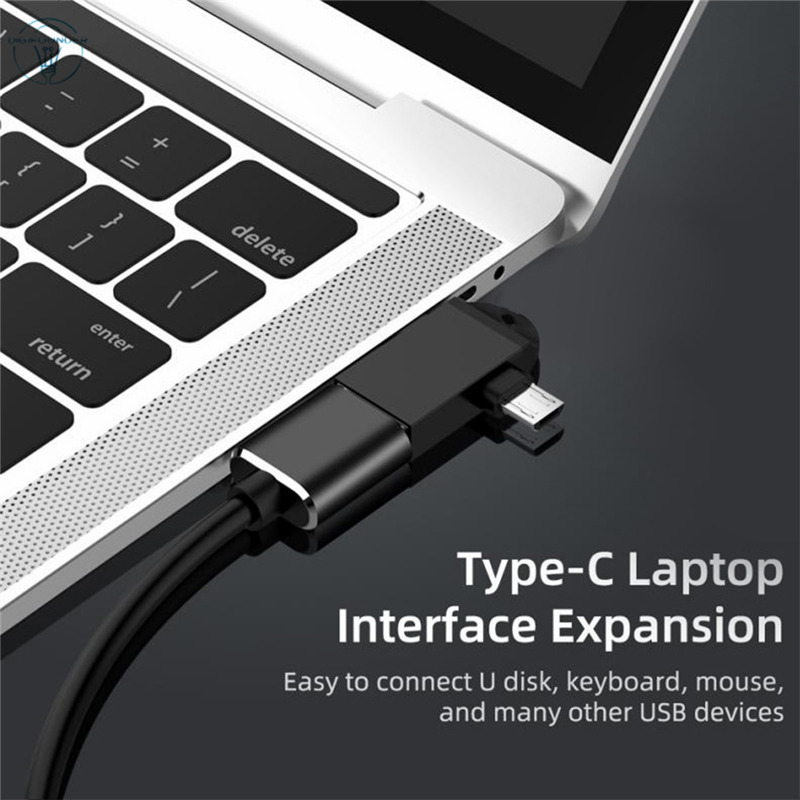 Cáp Chuyển Đổi Usb Type C 2 Trong 1 Cho Điện Thoại / Máy Tính Bảng | BigBuy360 - bigbuy360.vn