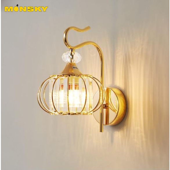Đèn tường MONSKY TOLLA pha lê kiểu dáng hiện đại trang trí nhà cửa sang trọng