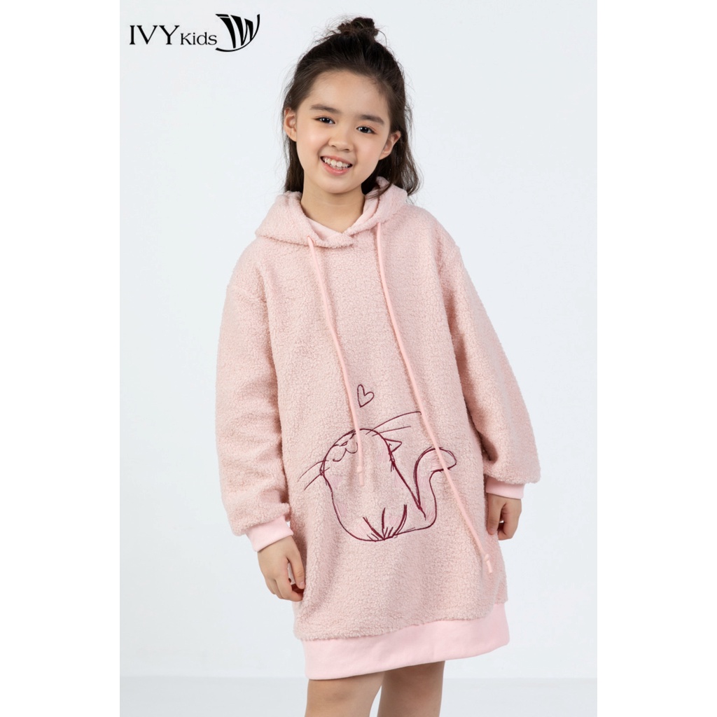 Đầm lông bé mèo cho bé gái IVY moda MS 42G1202