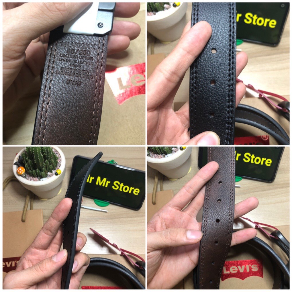 Nịt nam da LEVIS xoay 2 mặt cao cấp hàng xuất dư NN01