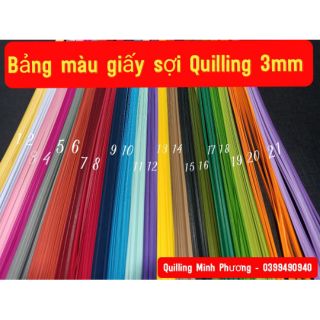 Giấy sợi Quilling 3mm 2mm