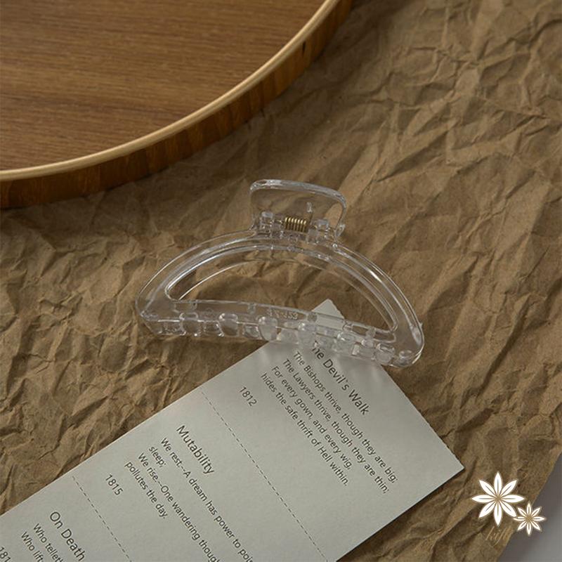 【kifli】Kẹp Tóc Trong Suốt Hình Cá Mập Phong Cách Hàn Quốc Thanh Lịch Dành Cho Nữ