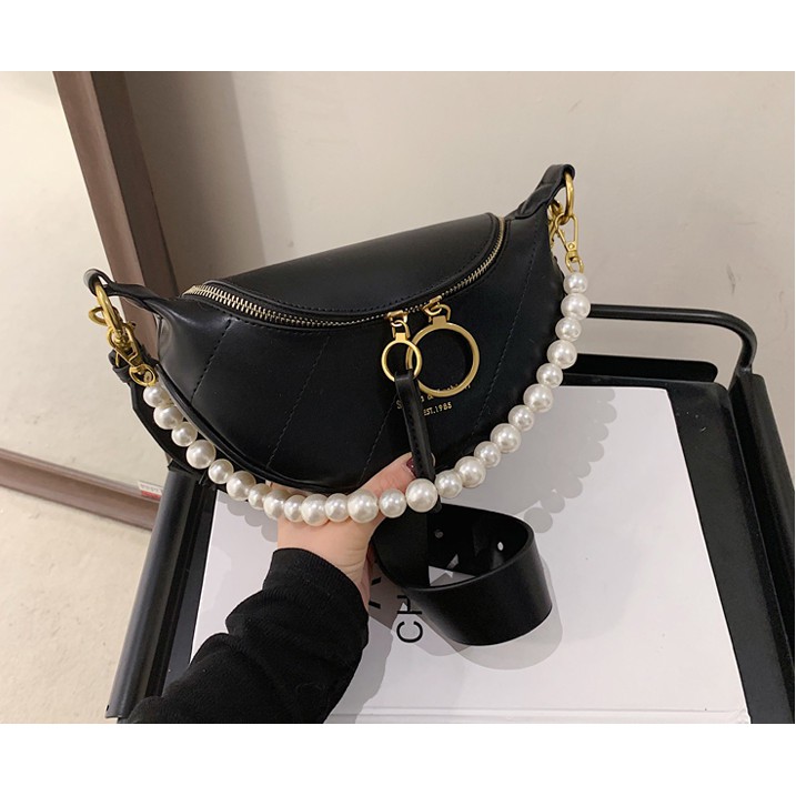 Túi bao tử đeo bụng LONAKENG SHOP - túi đeo bụng dây ngọc có dây đeo chéo cực chất Siêu bền đẹp
