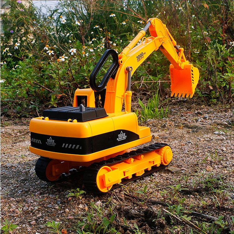 Đồ chơi mô hình xe máy xúc chạy bằng xích 1:22