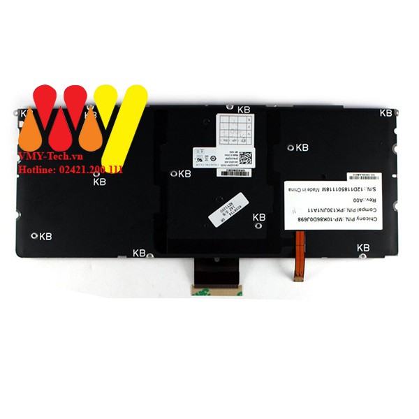 Bàn Phím Laptop Dell XPS 14Z 15Z L412Z L511Z L512Z L421X 15 L521X Bạc, cáp giữa, USNEW 100%