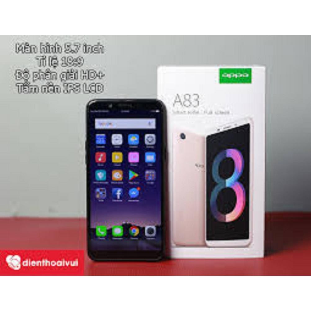 [Mã ELMS4 giảm 7% đơn 500K] điện thoại Oppo A83 ram 4G rom 64G 2 sim mới Chính hãng, Chiến PUBG/Free Fire siêu mượt