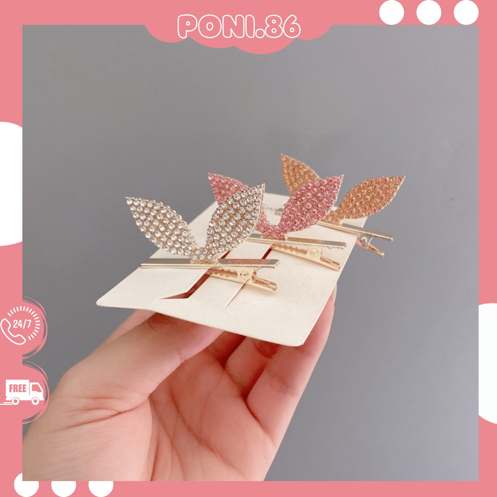 Kẹp tóc đính đá kim cương nhân tạo sang chảnh hottrend 2022