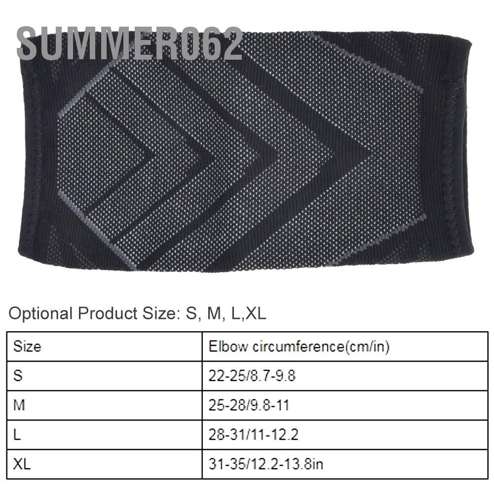 Summer062 Unisex Nylon Knitting Elbow Guard Support Forcing Breathable Elastic Fitness Protective Gear