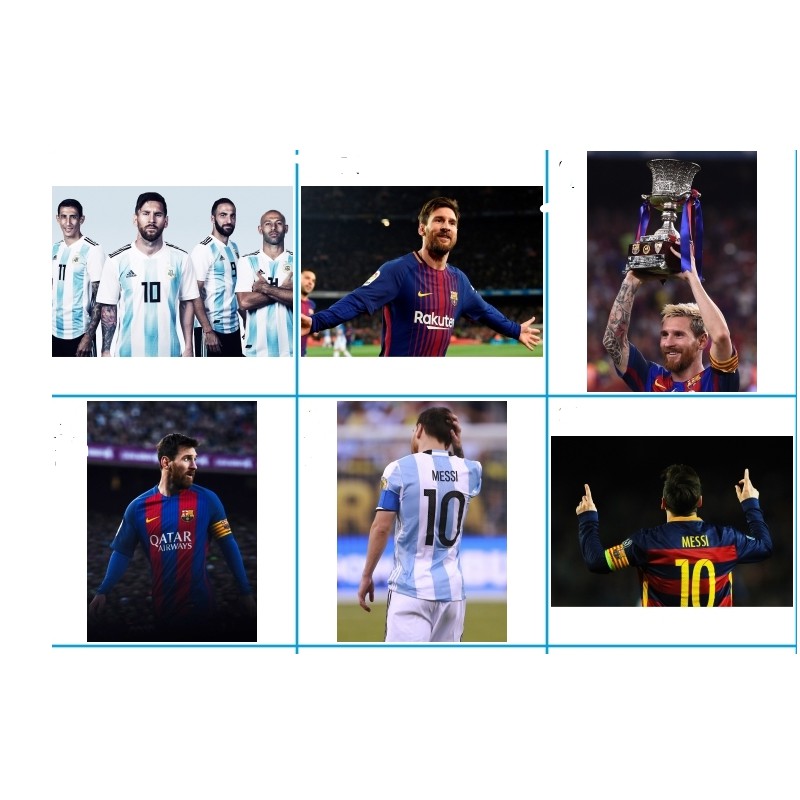 Poster cầu thủ bóng đá nổi tiếng Ronaldo - Messi - Neymar