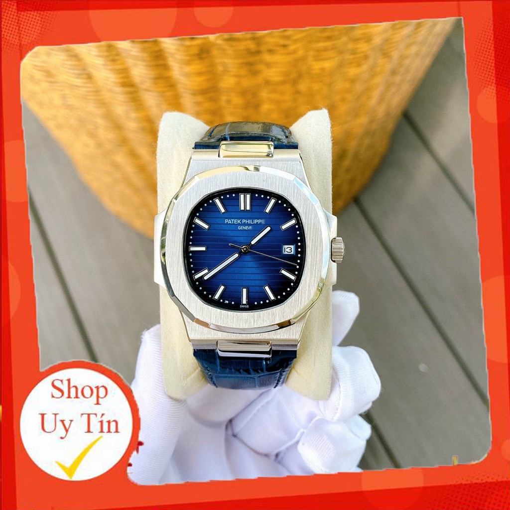 Đồng Hồ Nam Thương Hiệu💛Patek💛Philipe Chống Trầy,Chống Nước Size 43*43mm,Đồng Hồ Chính Hãng Giá Siêu Rẻ