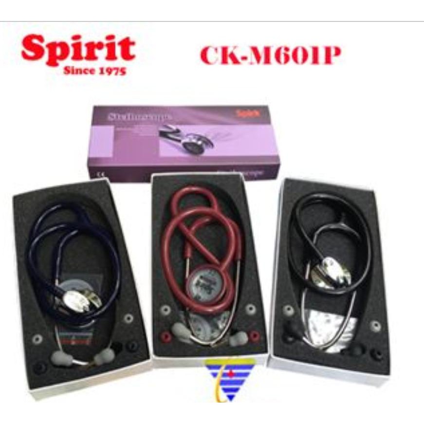 Ống nghe y tế Spirit CK-M601P 1 mặt đa tần số, điều chỉnh tần số nghe