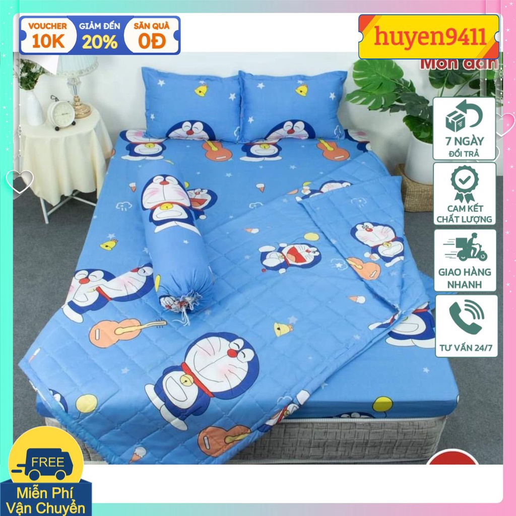Vải mềm mát,có bán thêm vỏ gối nằm[mẫu doremon đàn]