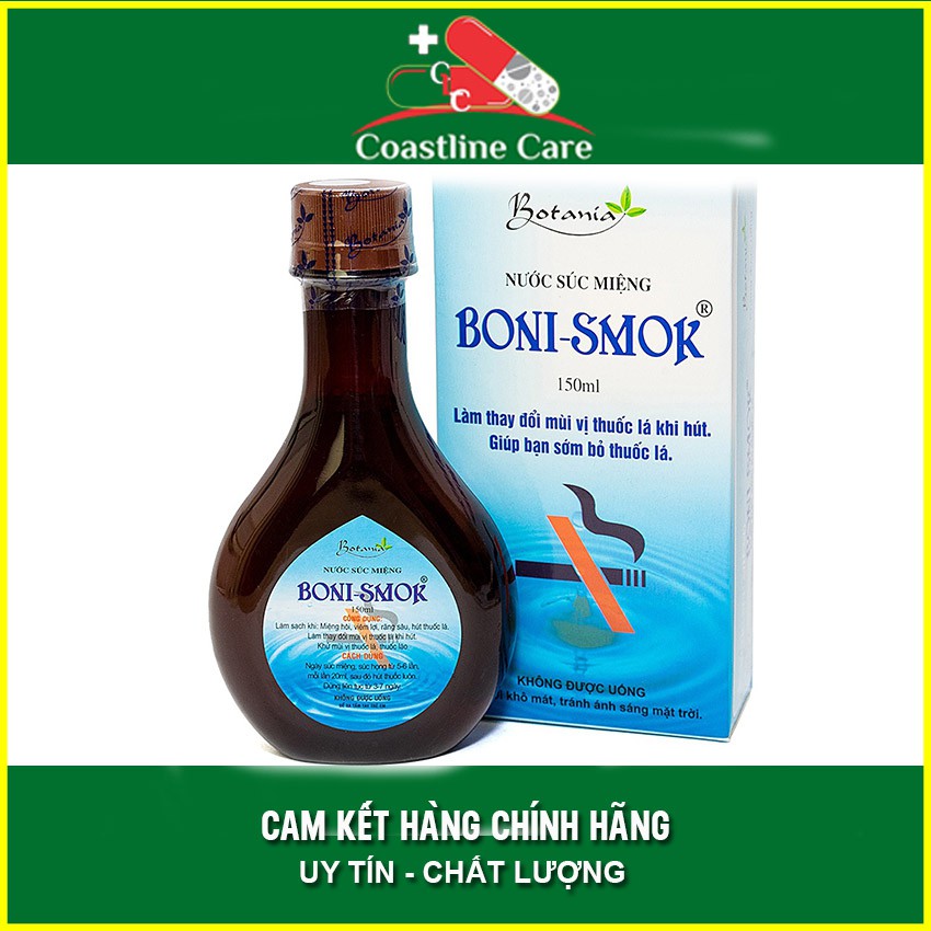 Nước Súc Miệng Cai Thuốc Boni Smok Chai 250ml - Coastlinecare Pharmacy