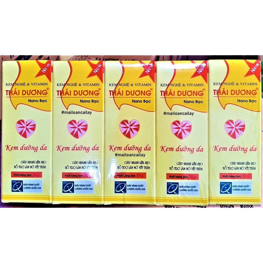 Kem Nghệ &amp; Vitamin Thái Dương Nano Bạc dưỡng da, liền sẹo, giảm mụn, mờ thâm 20g