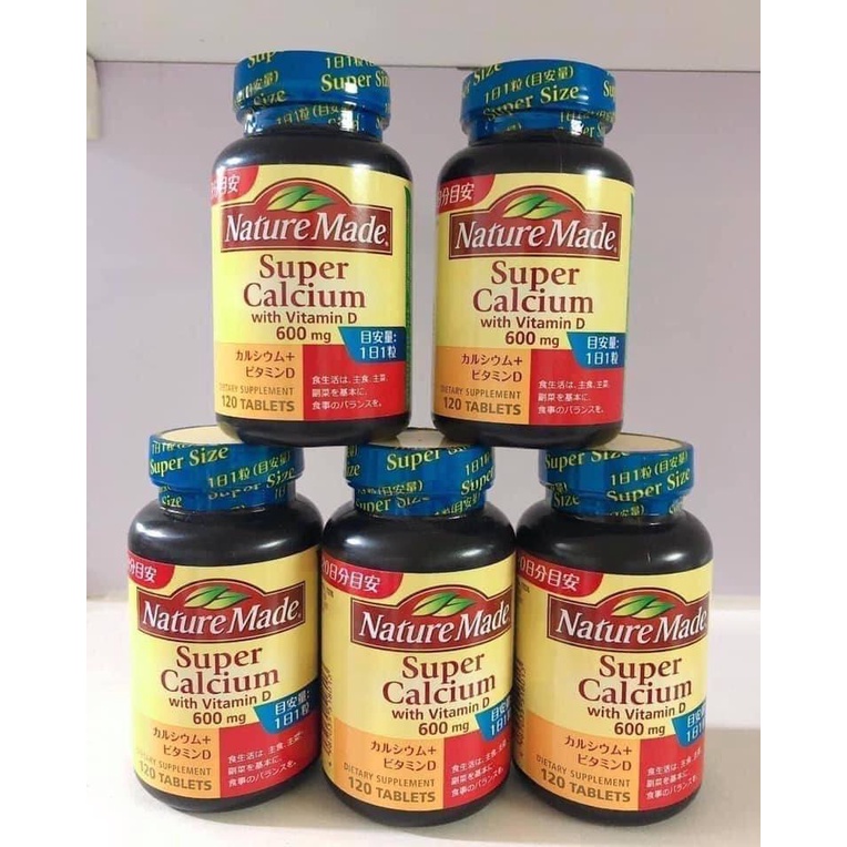 VIÊN UỐNG BỔ SUNG SUPER CANXI + VITAMIN D NATURE MADE - HỘP DÙNG 4 THÁNG