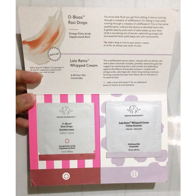 Set Drunk Elephant gồm serum má hồng và kem dưỡng ẩm