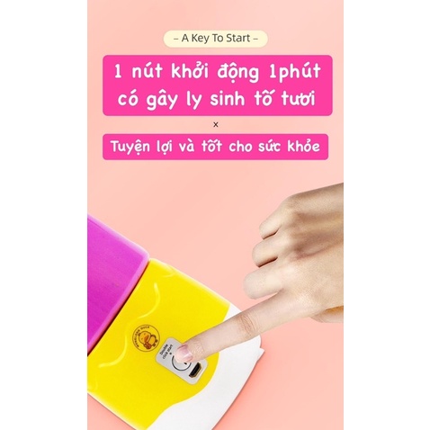mây sây sinh tố mini con vịt vàng