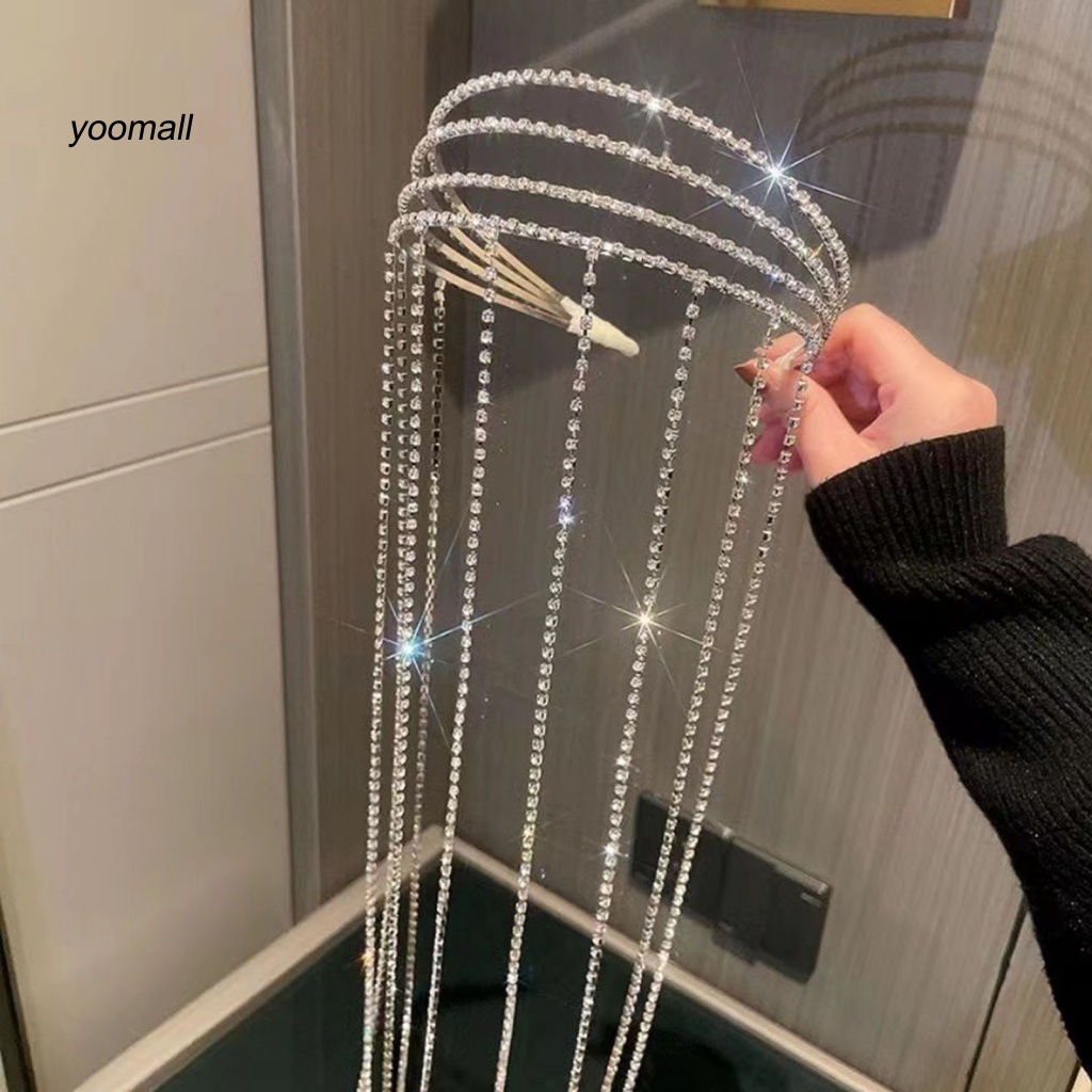 Băng Đô Cài Tóc Nhiều Lớp Lấp Lánh Cho Nữ