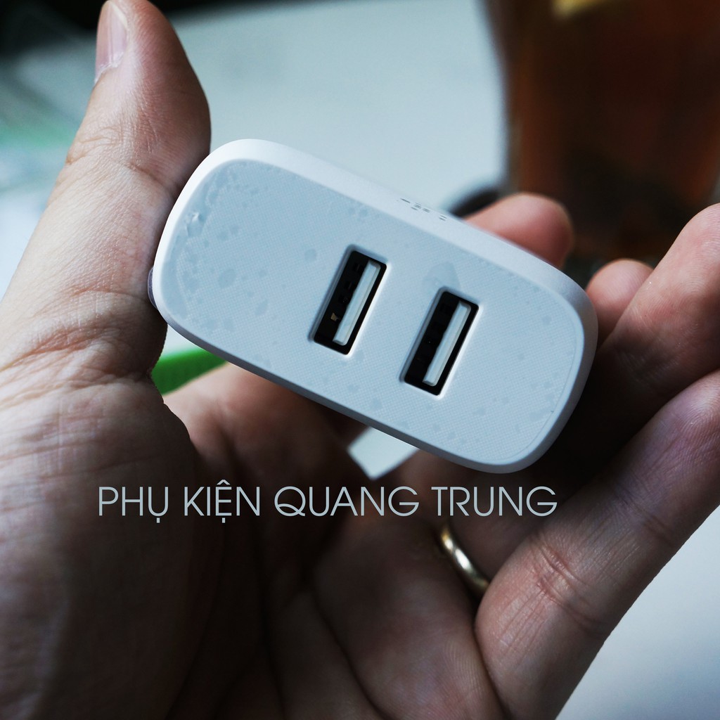 Bộ sạc cáp Belkin chính hãng USA,công suất 24W,2 cổng,chuẩn AP