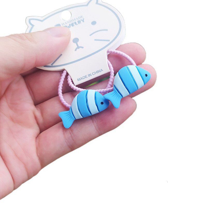 Set 2 Dây Cột Tóc Hình Bạch Tuộc Dễ Thương Cho Bé Gái
