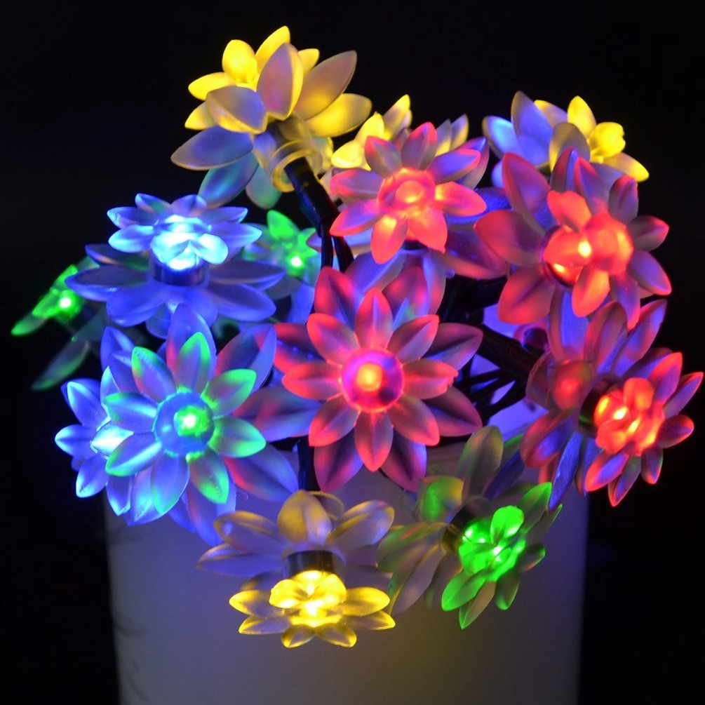 Dây đèn LED hình hoa sen dài 2m / 4m / 8m 20 bóng / 80 / 40LED trang trí giáng sinh