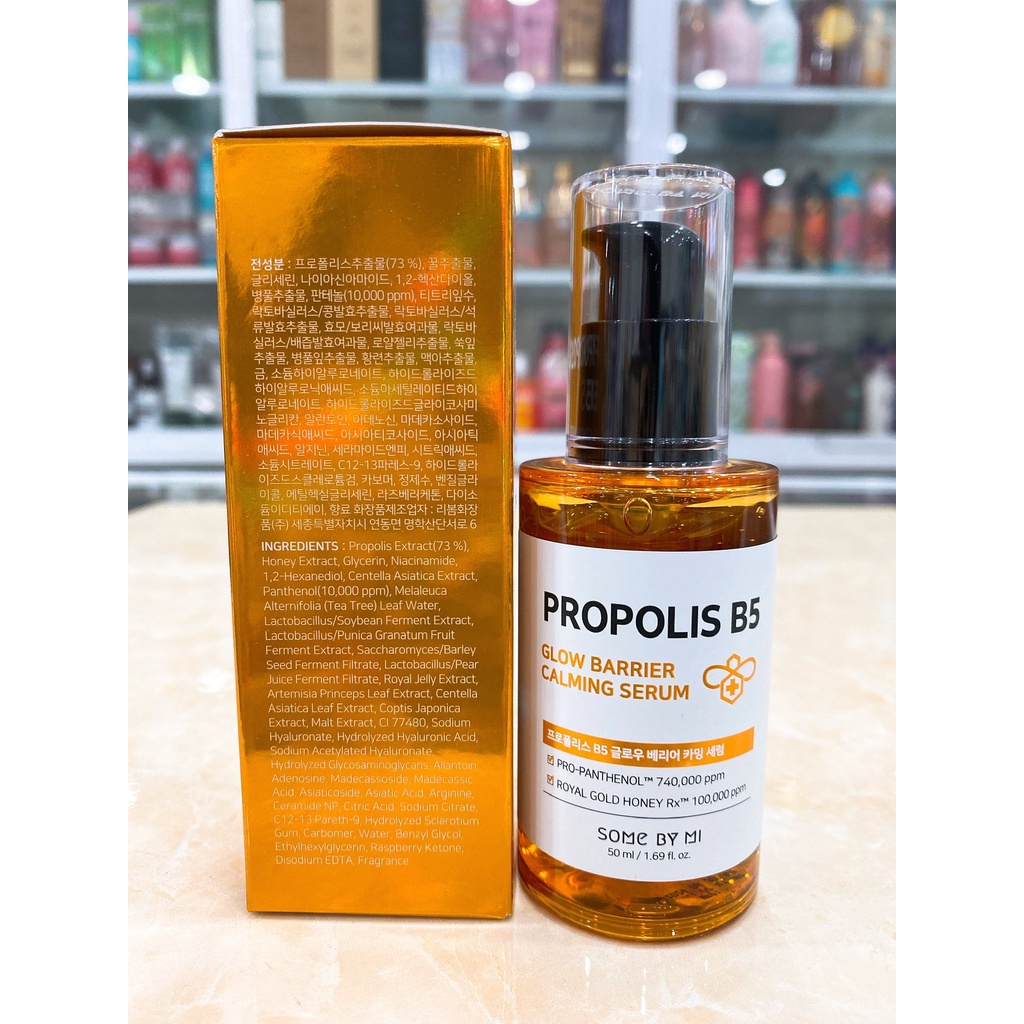 Tinh Chất Dưỡng Ẩm Dịu Da Mụn Some By Mi Propolis B5 Glow Barrier Calming Serum Hàn Quốc 50ml