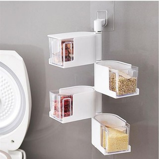 Khay đựng gia vị 3 tầng dán tường