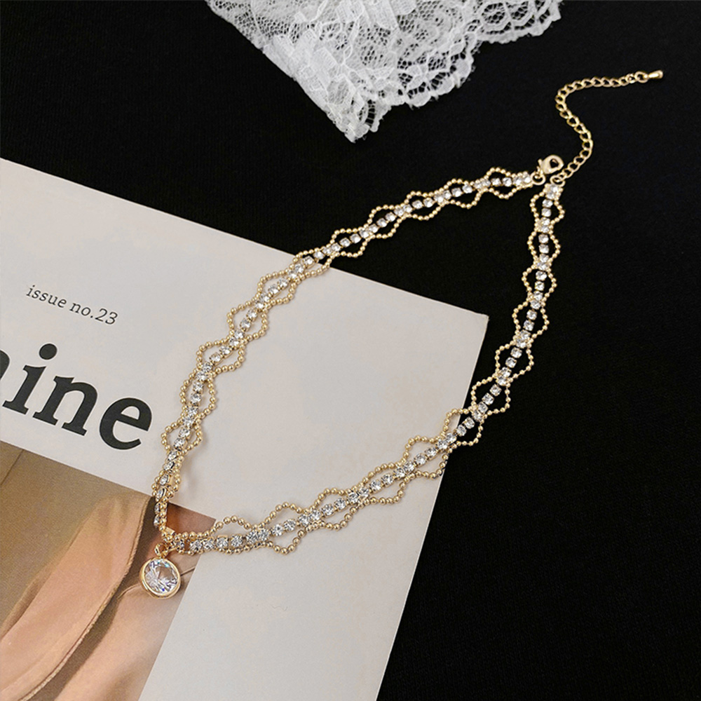 Vòng cổ choker mặt tròn thời trang dành cho nữ