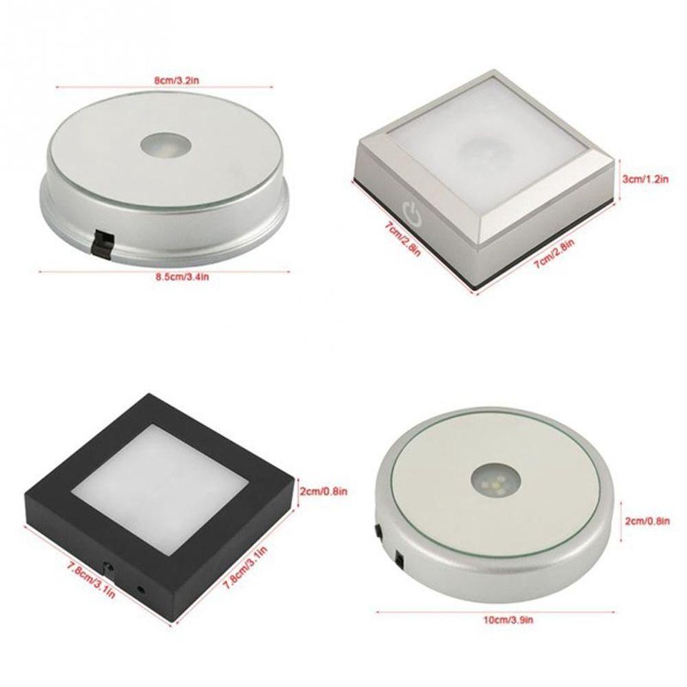 Đế Đèn LED Nhiều Màu Sắc Dùng Trưng Bày Tượng Trang Trí Giá Đỡ