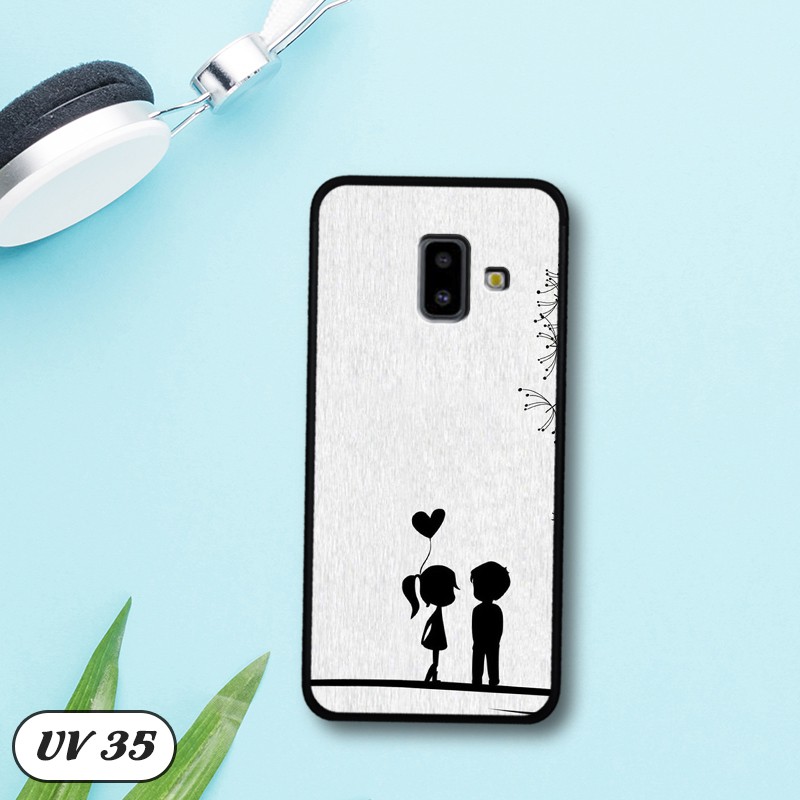Ốp lưng nhám viền dẻo Samsung Galaxy J6 Plus in hình