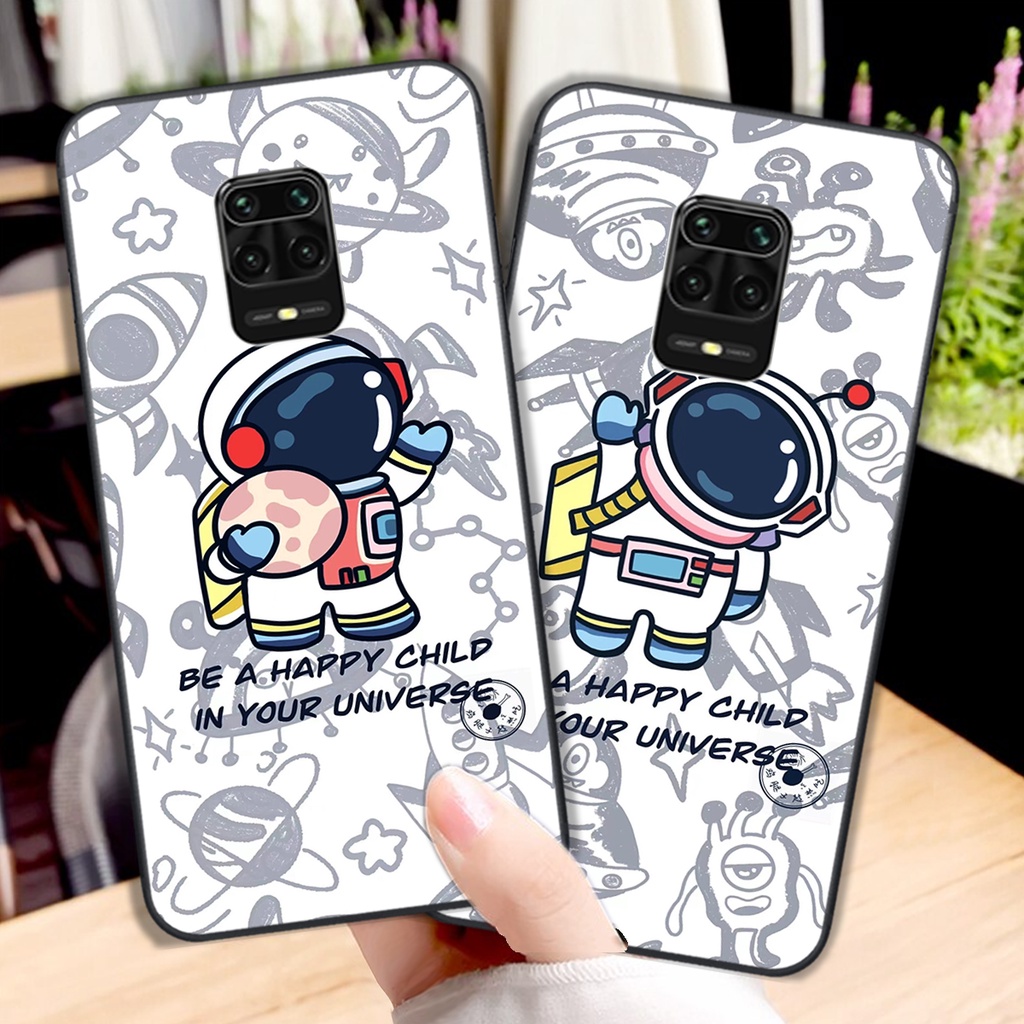 Ốp lưng Xiaomi Redmi Note 9 - Redmi Note 9s - Redmi Note 9 Pro rẻ đẹp mẫu phi hành gia vũ trụ cute đáng yêu