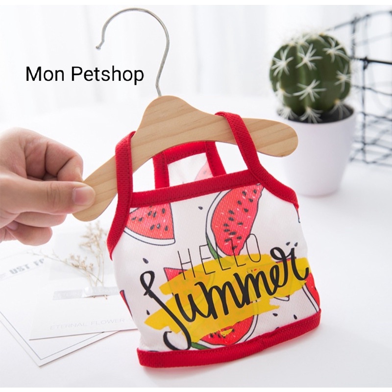 [ Hot Sale ] Áo hai dây thun mát cho thú cưng