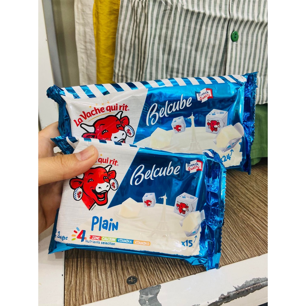 Phô mai Belcube Plain viên vuông