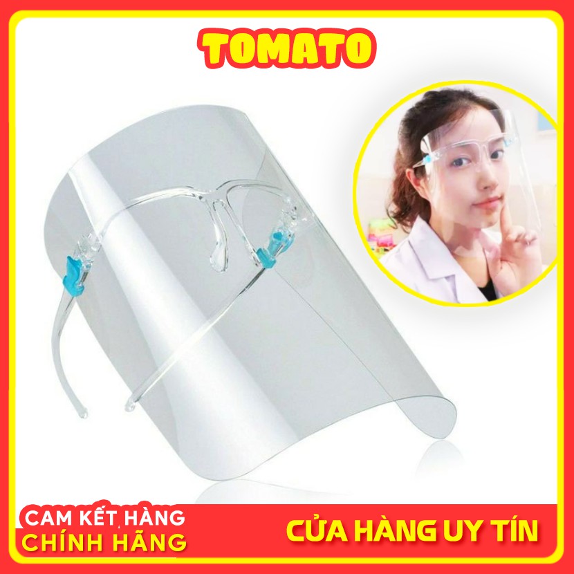 Kính Chắn Giọt Bắn Bảo Hộ Chống Dịch Cao Cấp Face Shield - Mặt Nạ Trong Suốt Che Hết Khuôn Mặt An Toàn Tiện Lợi