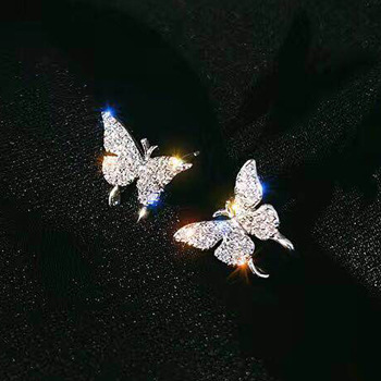 Korean Mini Butterfly Girl Super Fairy Temperament Simple and Versatile Ear Bone Clip Ear Clip Butterfly series