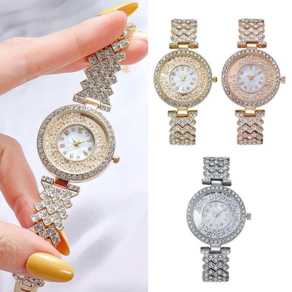 NIUYOU Đồng Hồ Quartz Nữ Đính Hột Xoàn Dây Da
