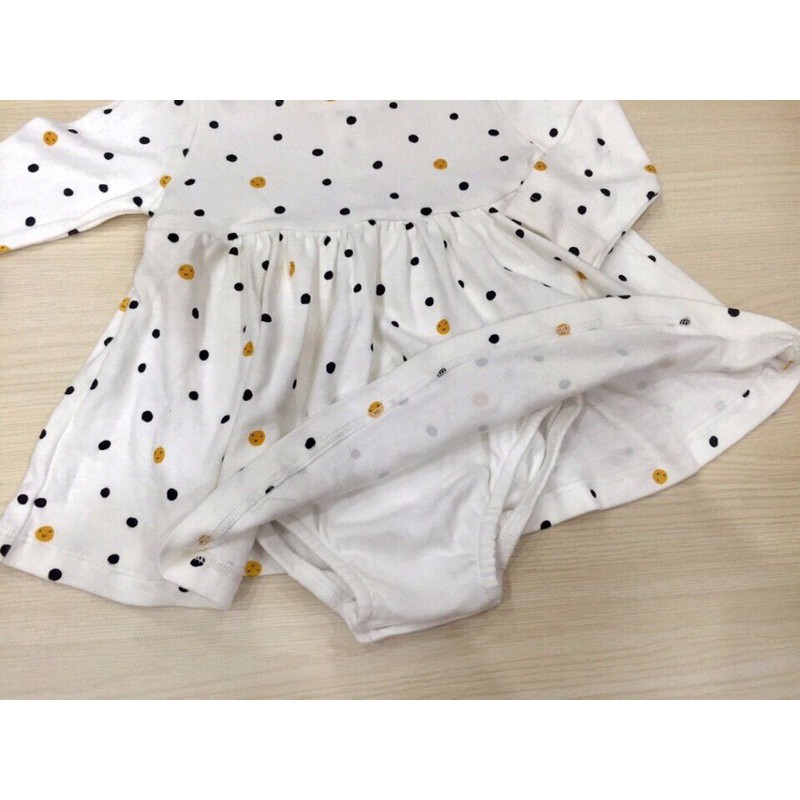 Đầm thun tay dài Mothercare cho bé gái 0-9M D462