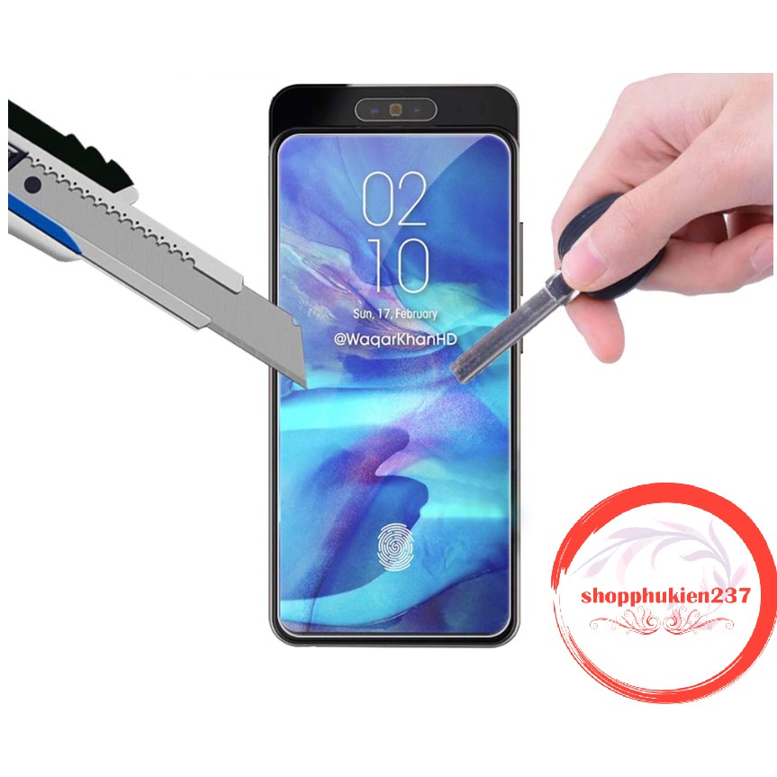 [Freeship toàn quốc từ 50k] Kính Cường Lực Samsung Galaxy A80 Kính Trong Suốt 9H Không Full Màn