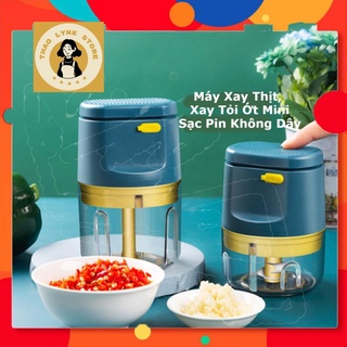 Oder Máy xay tỏi ớt mini, máy xay thịt mini cầm tay không dây cao cấp