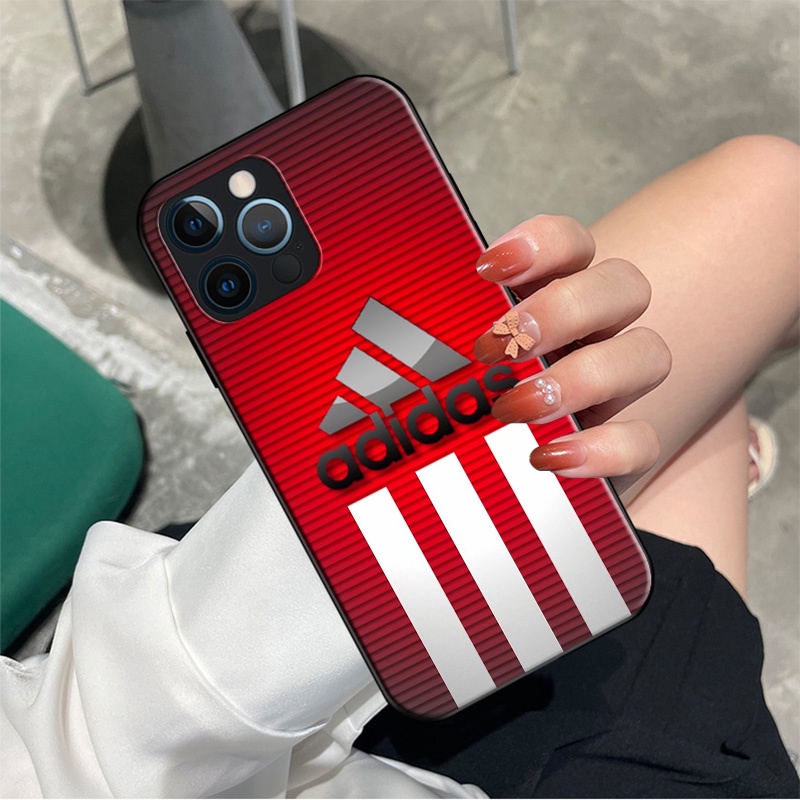 Ốp Điện Thoại Silicon Mềm Hình LOGO Adidas Cho Samsung Galaxy S22 Plus Note 20 Ultra 10 9 8 Plus Lite SE80